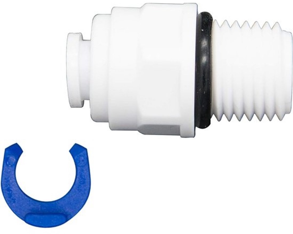 Rechte Slangkoppeling 1/4 Inch voor Omgekeerde Osmose Waterfilters en Koelkasten