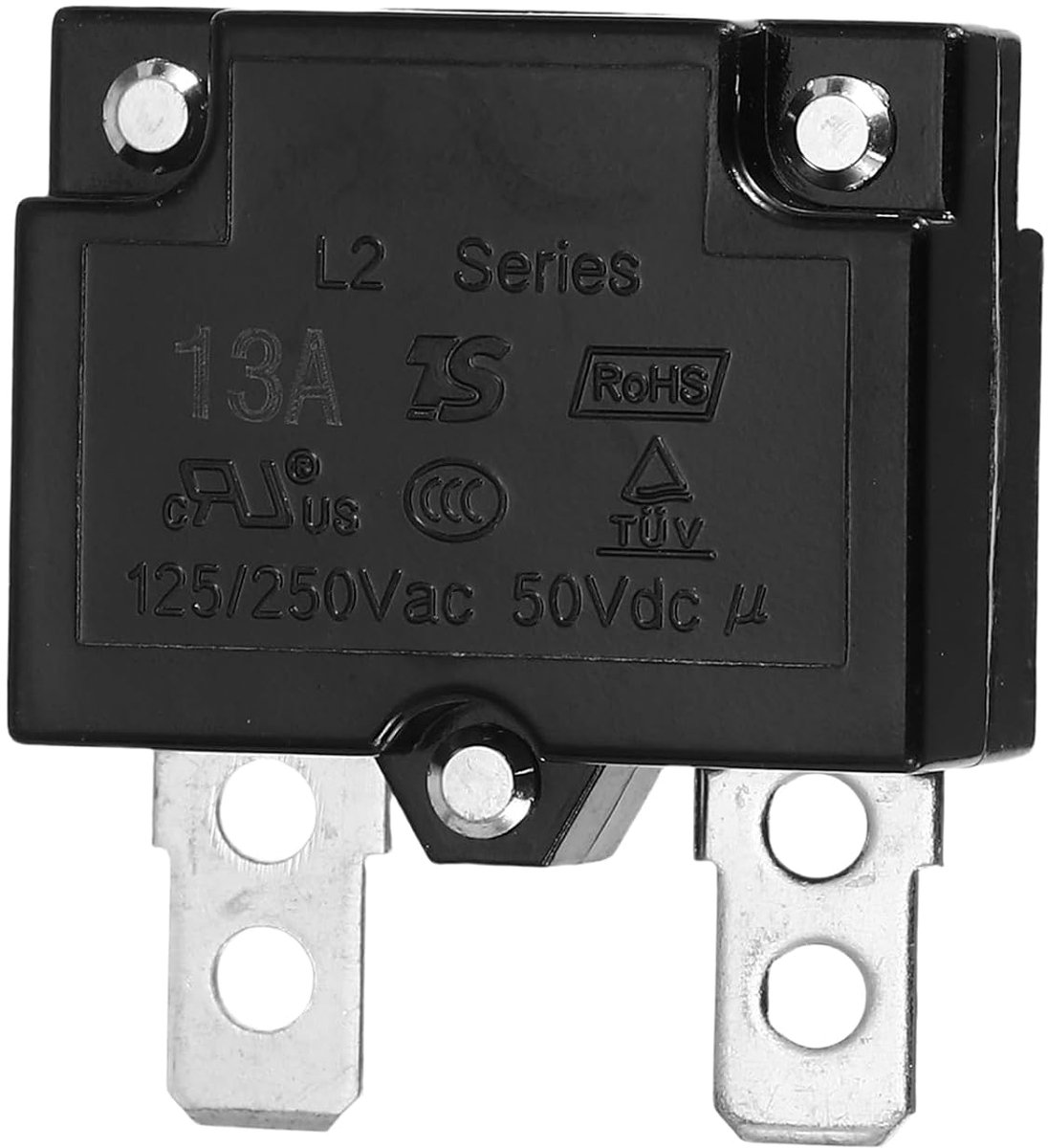 Thermo-knopschakelaar, 13 A, 125/250 V AC 50 V DC met automatisch herstel, thermische beveiliging, overbelastingsbeveiliging, thermoschakelaar voor industriële auto's