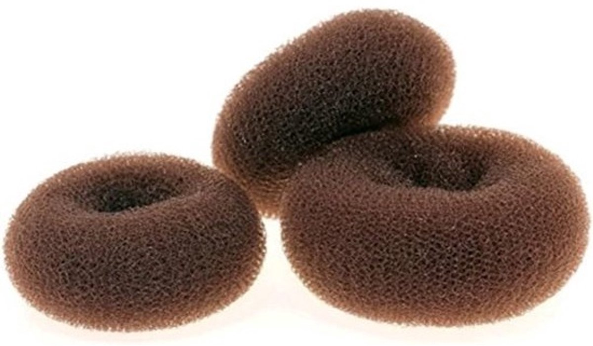 Haardonut Knotmakerset - Haarstyler Bun Maker - Kapsels Maken - 3 Verschillende Maten - 2.36-3.45 inch - Zwart