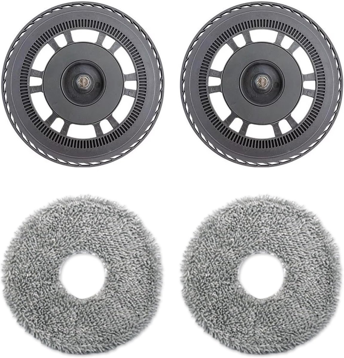 4 stuks stofzuigerrobot, wisserdoeken met reservehouder voor Dreame L20 Ultra, reinigingsdoek voor Dreame X40 Ultra accessoires, reserveonderdelen accessoires voor Dreame L40 Ultra, L10s Pro