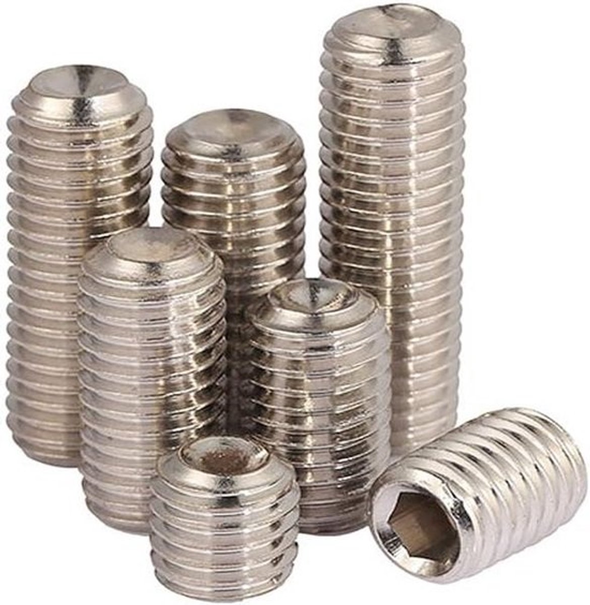 Stelschroeven met Inbuskop Roestvrij Staal - M2 x 16mm - 20 Stuks