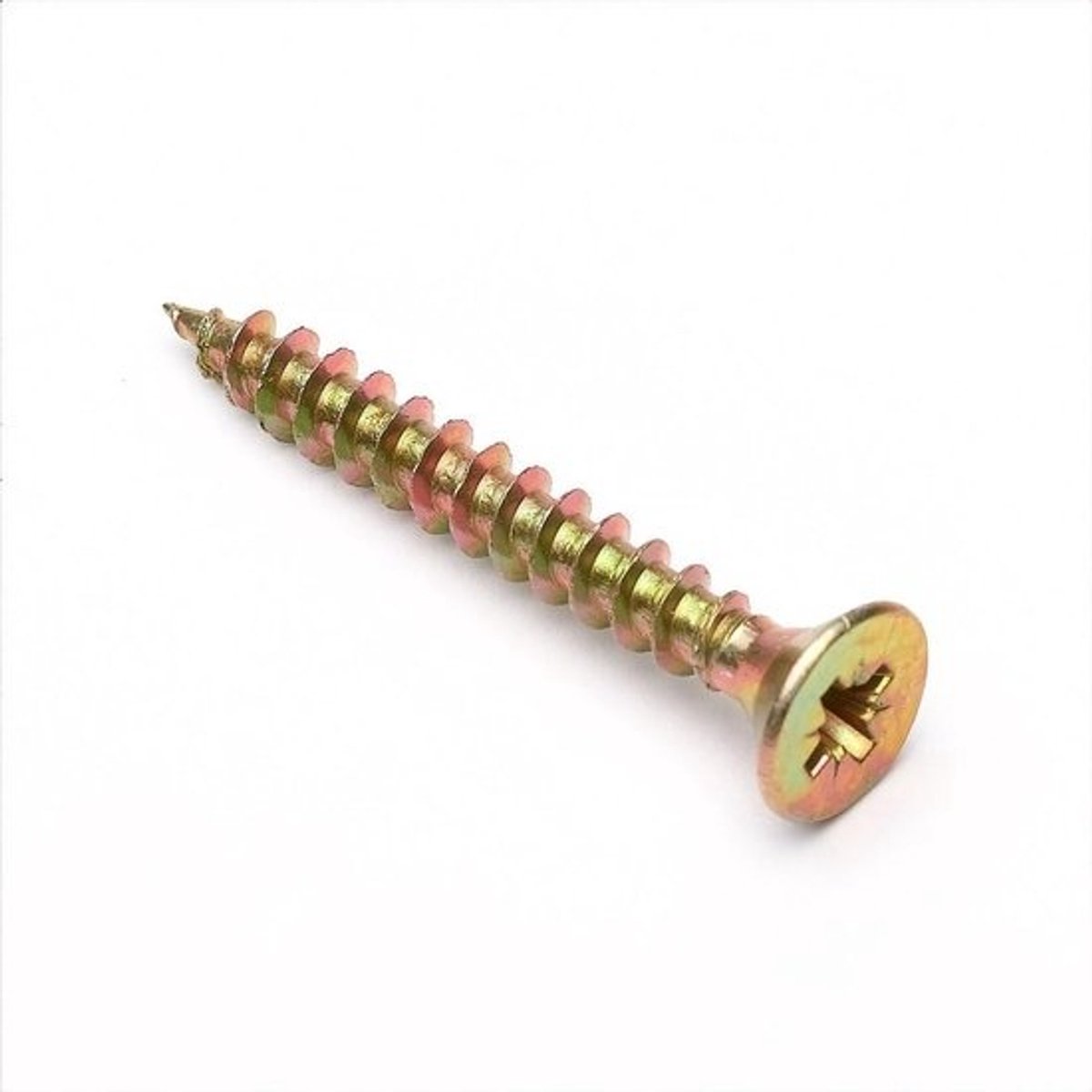 Verzonken Spaanplaatschroeven Gegalvaniseerd Geel 3x30mm (135 Stuks)
