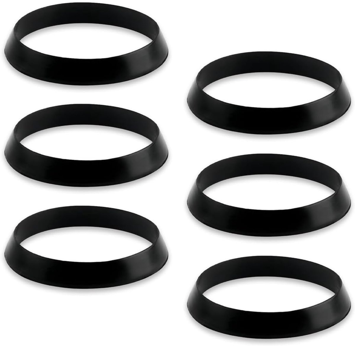 O-Ringen en Taper Seals Set van 6 voor Keuken- en Badkamerspoelbak, 40mm Siphonafdichtingen, Waterdichte O-Ringen