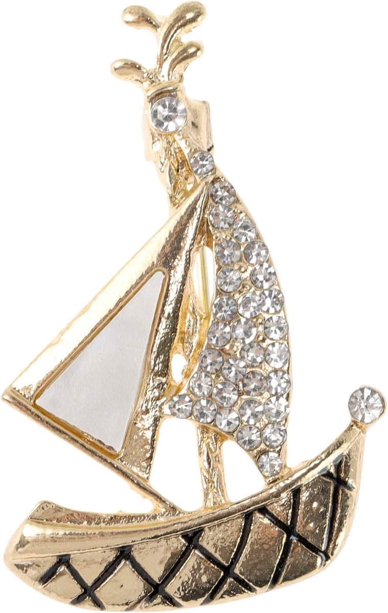 Broches, zeilboot, voor dames