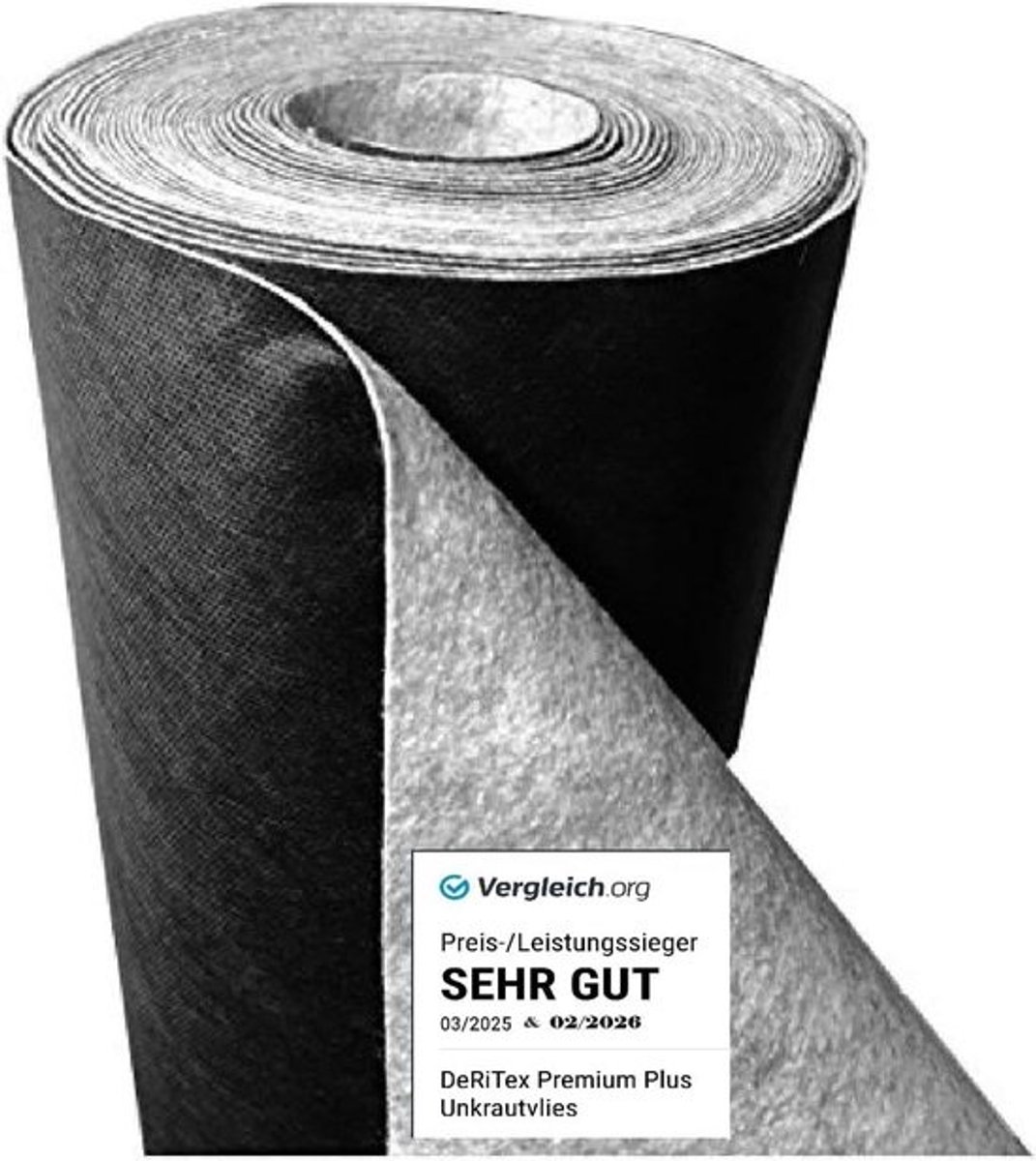 Premium Zwart Gronddoek 180g/m2 - 15m² Voorkomt Onkruid in Tuin en Border