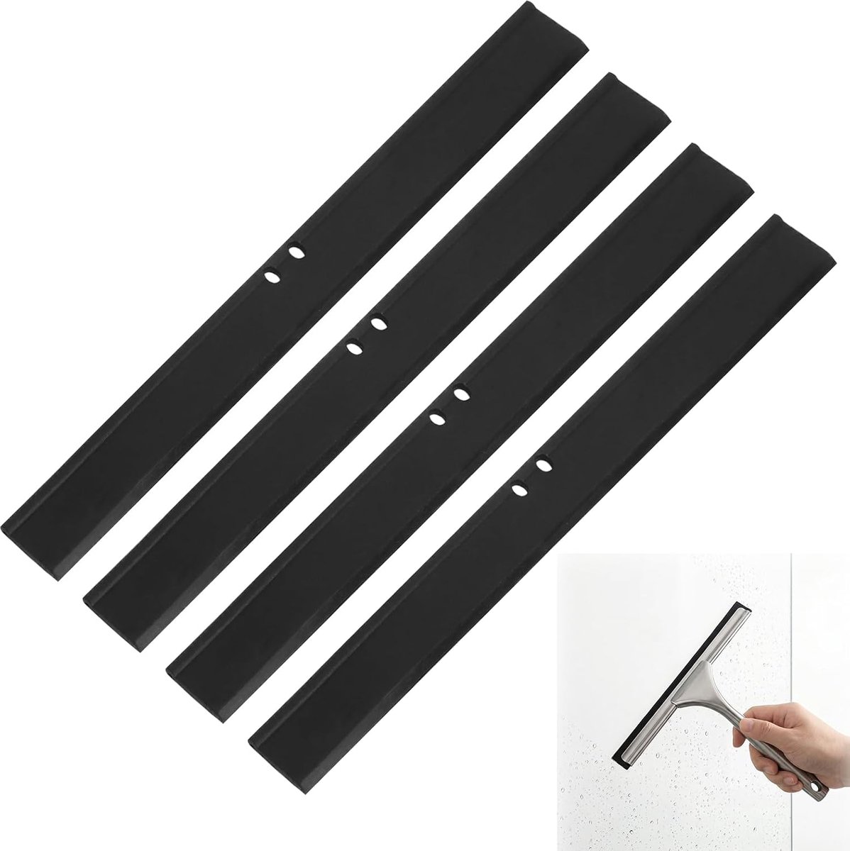 4 stuks rubberen lip-trekkers, 25 cm, vervangende rubberen aftrekbare lip