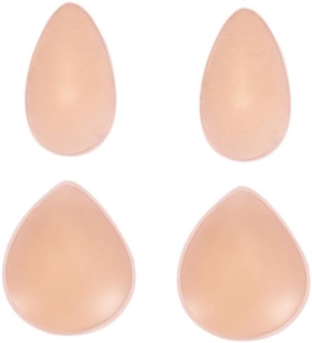 4 Stuks Tepelcovers Druppelvorm Onzichtbare Cover Ups Borstcovers Tepelplakkers Herbruikbare Plakcovers Voor Bikini Badkleding Strand Zwemmen Outfit Bescherming (Beige)
