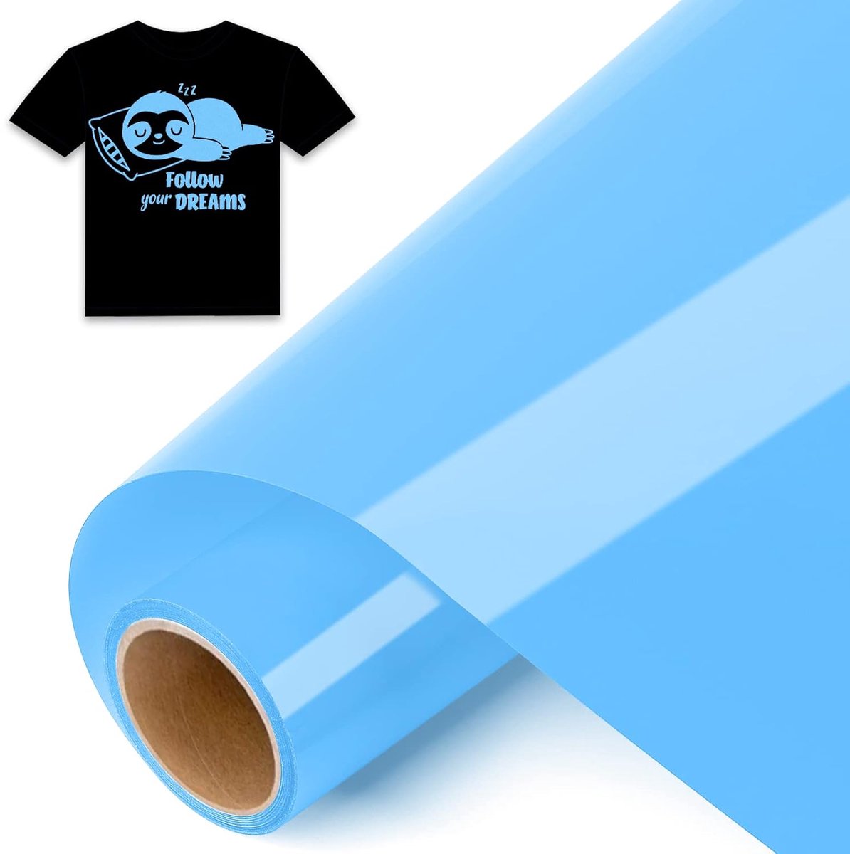 Plotterfolie voor textiel, meer blauw, flexfolie, voor Silhouette Cameo, mutsen, broeken