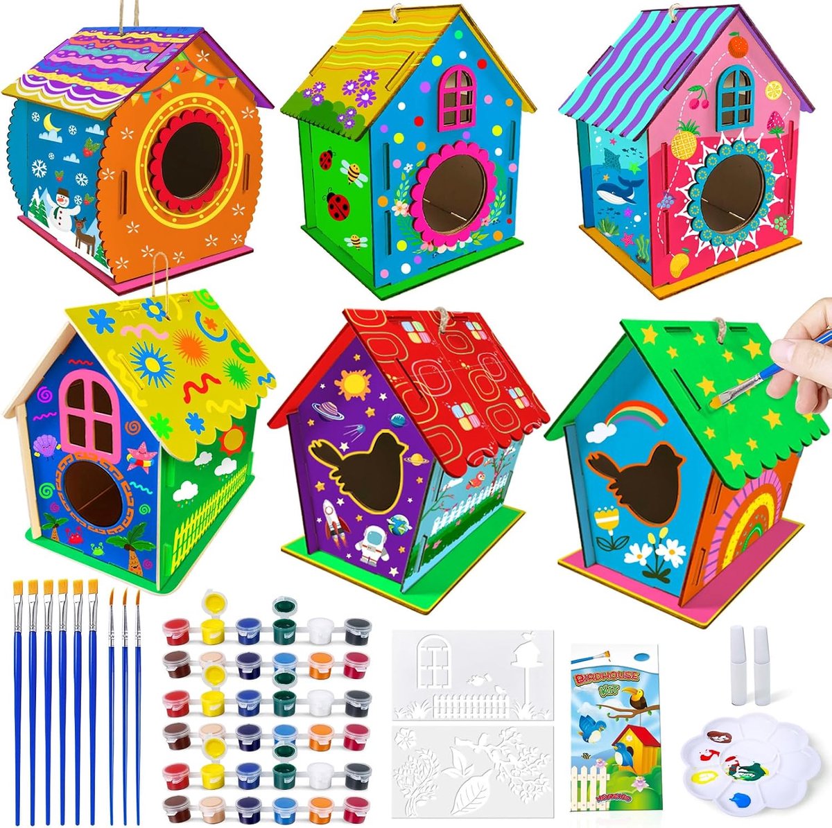 Vogelhuisje Kit 6 Pack, Kids Craft Kit