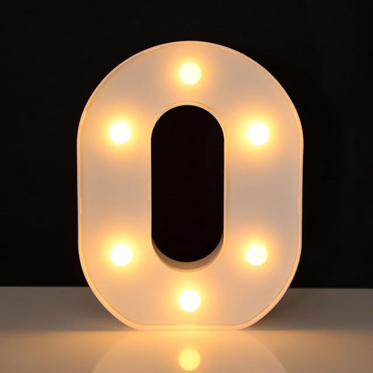 Lichtgevend Cijfer 0-22 cm - Wit - LED