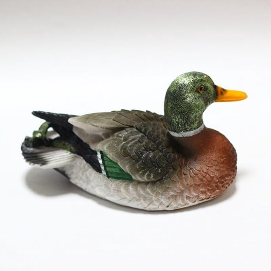 Mallard Duck Statue, realistische Duck Floater drijvende eendenkooien voor tuinvijver zwembad decor (#1) — afbeelding 5