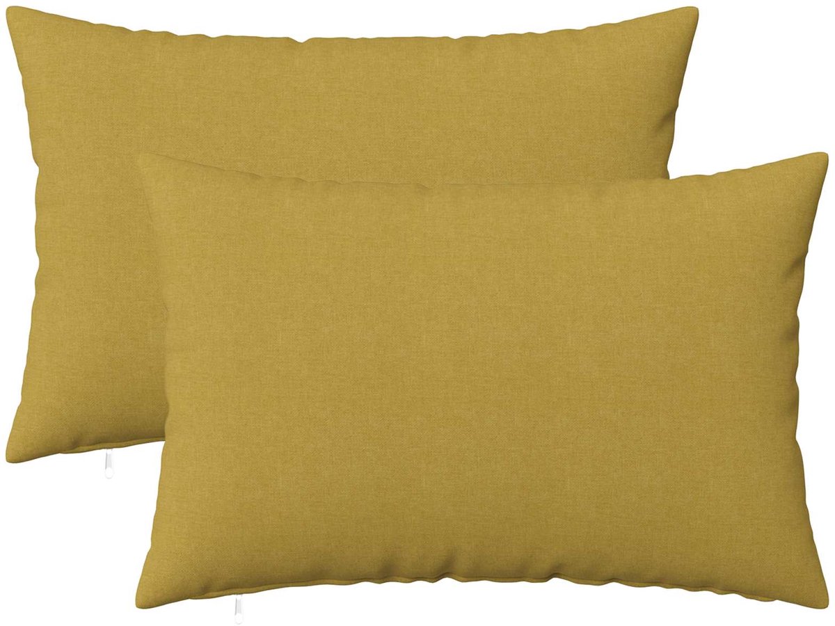 vidaXL Dekenkussen - 2 - st - HEERLEN - Lichtgroen - 40 - x - 60 - cm - Stof