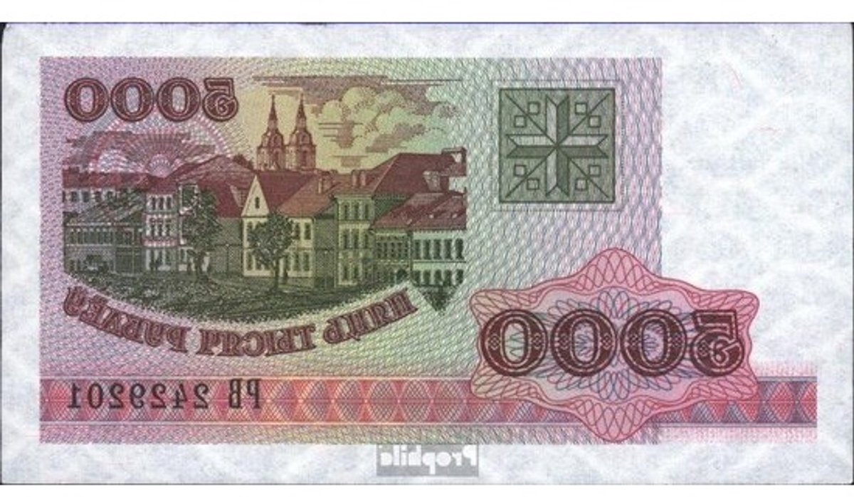 Bankbiljet Verzameling - Papiergeld - Verzamelen - Ongecirculeerd - 5.000 Roebel - Meerdere kleuren