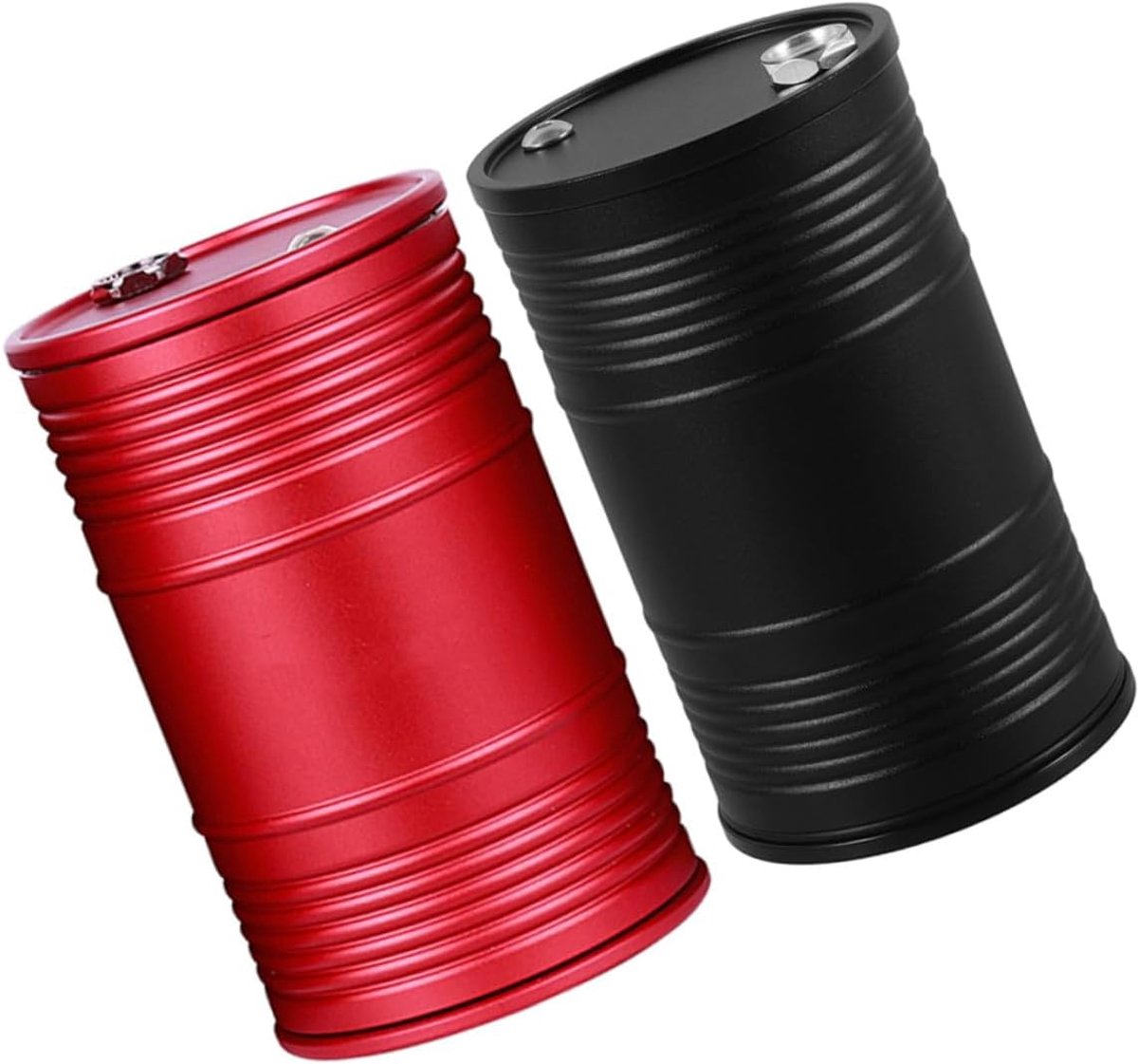 2 stuks draagbare autoasbak met deksel, stijlvolle elegante asbak met glad oppervlak, modern design voor autobekerhouder, geschikt voor kantoor, tuin en patio