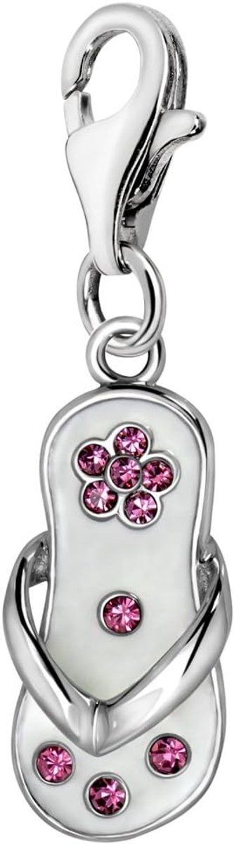 Verzilverd Slipper Thema Charm Bedel Hangers voor Armbanden en Accessoires