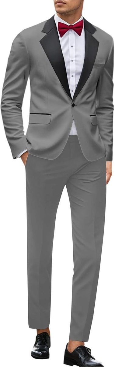 Herenkostuums voor evenementen, feesten, bruiloften en dagelijkse outfits. Slanke pasvorm met elegant decolleté. Veelzijdige outfit voor het hele jaar door voor moderne mannen.