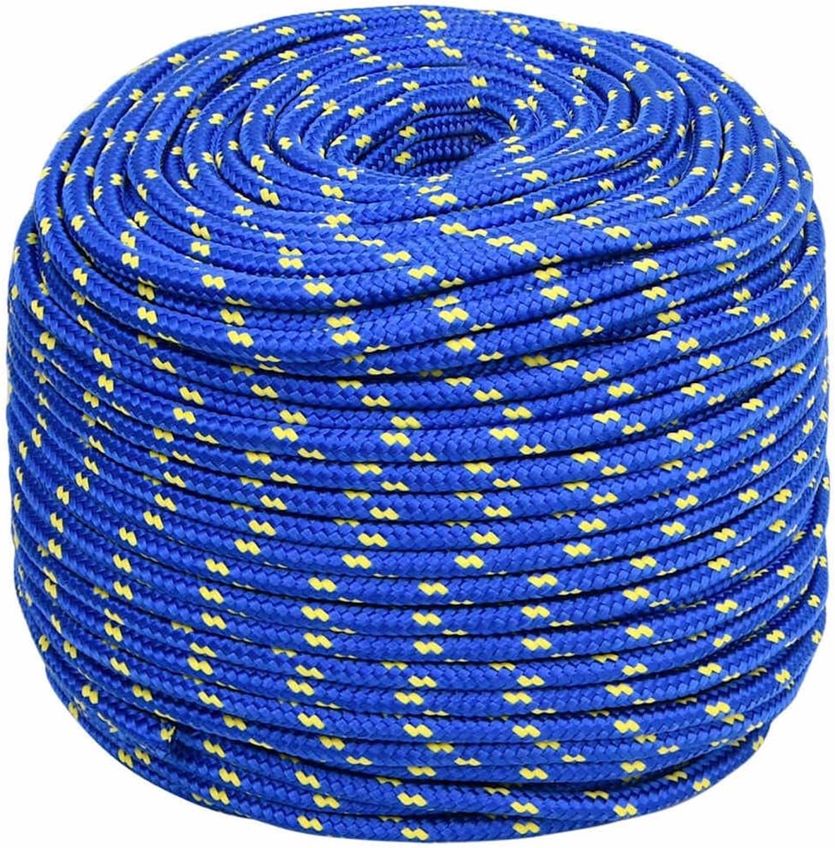 10 mm diameter 25 m lengte polypropyleen touw voor boten zeilen vastmaken blauw