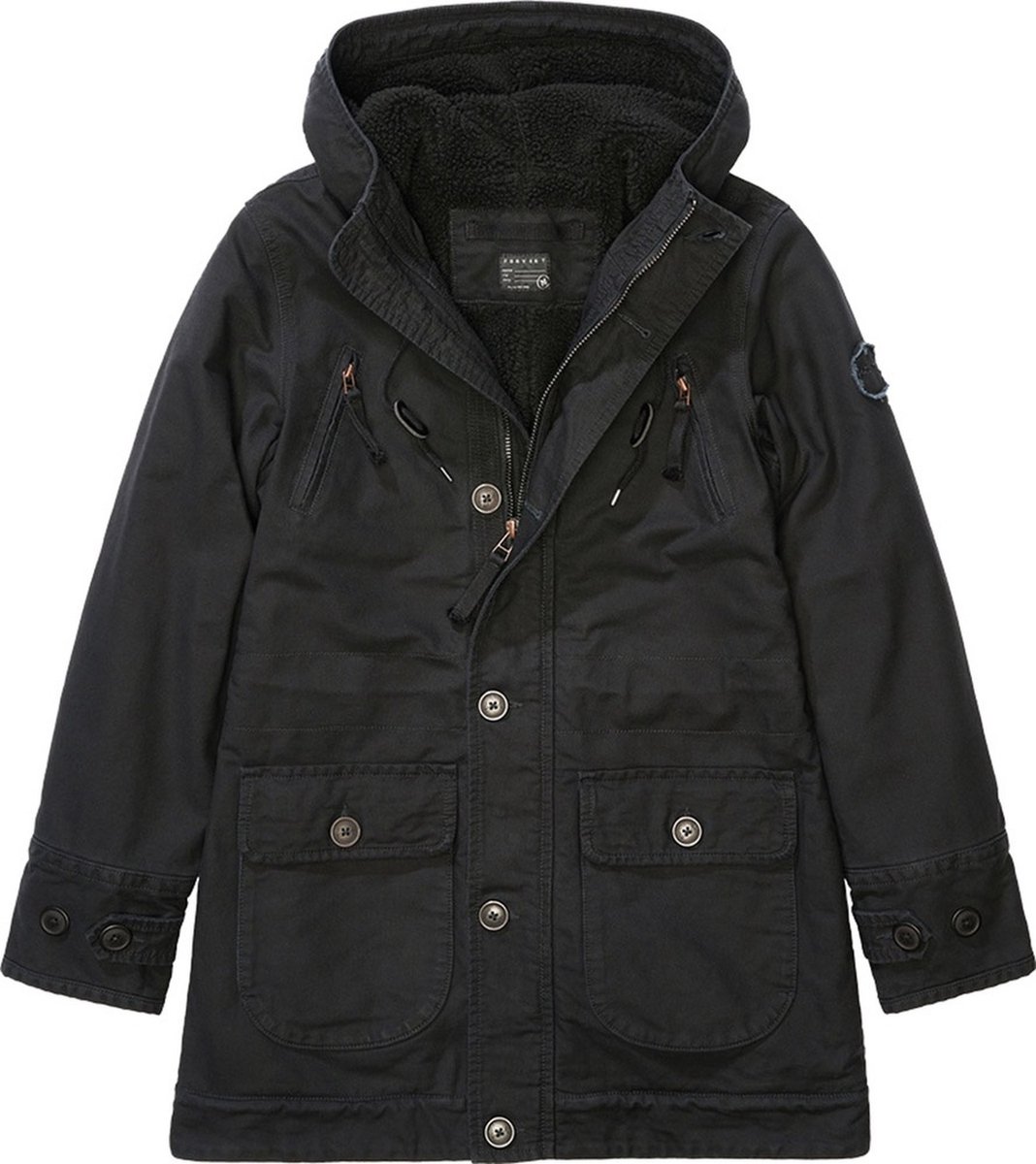 Forvert - Fiss Parka jas - M - Zwart