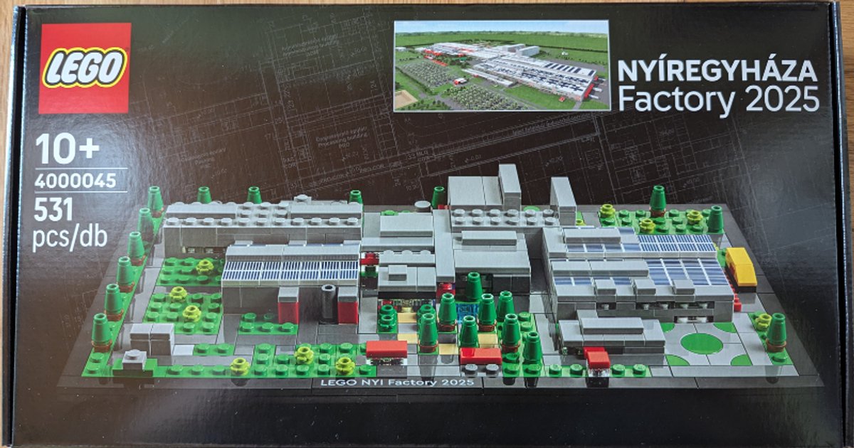 LEGO 4000045 Nyíregyháza Factory 2025 - 531 onderdelen - Employee Exclusive