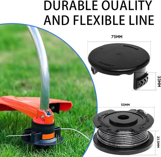 Spoelen voor bosmaaier Bosch Art 20-Li A1 / B2 / C3 accessoires voor grastrimmer 27 voet / 8,3 m voor PRT 300 A1, PRT 550 A1/A3/A5 — afbeelding 2