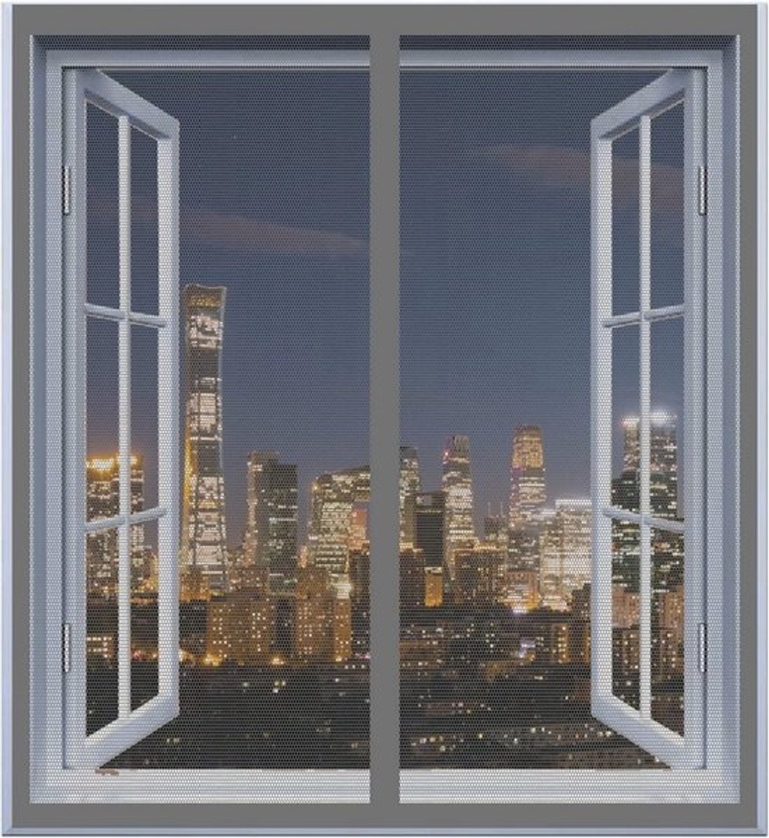 Magnetisch Hor Gordijn voor Deur 85x115 cm - Vliegengordijn Zonder Boren - Insectenwerend