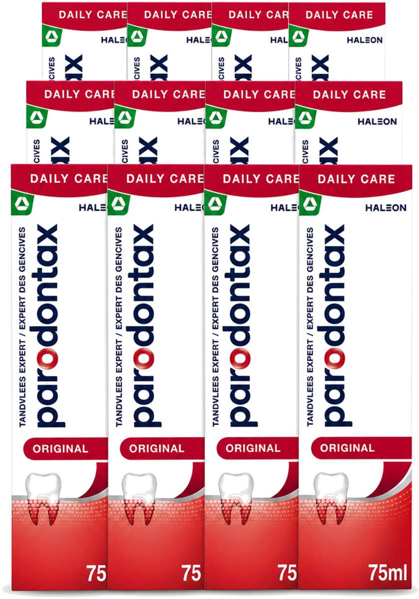 12 x Parodontax - Tandpasta - Original - Versterkt Tandvlees & Verwijdert Tandplak - 75 ml - Voordeelverpakking - 12 stuks