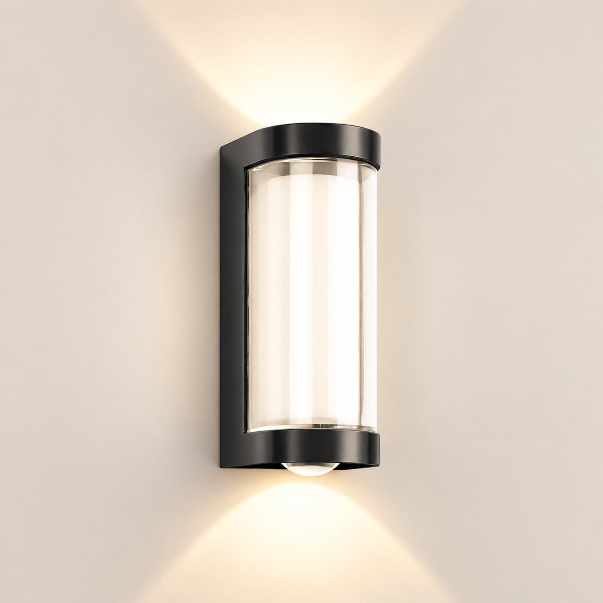 LOVHAUS LED Wandlamp Zwart – Up & Down Licht – IP65 – 3000K Warm Wit – Voor Binnen en Buiten