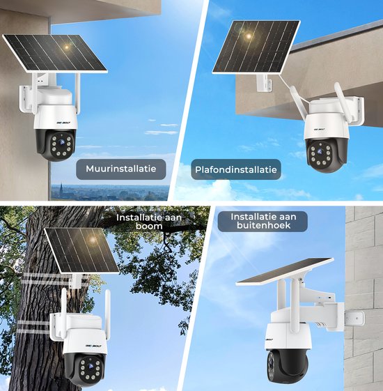 GENBOLT 4G Beveiligingscamera Buiten op Zonne-energie 2K AOV 24/7 Opname Dual Lens PTZ AI Detectie 8W Zonnepaneel IP66 — afbeelding 5