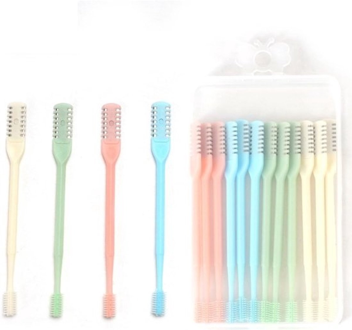 Neushaar Trimmer - Gezichtsverzorging Tool - Persoonlijke Hygiëne - Dubbelzijdig Snijdend - 12 Stuks - Multicolor