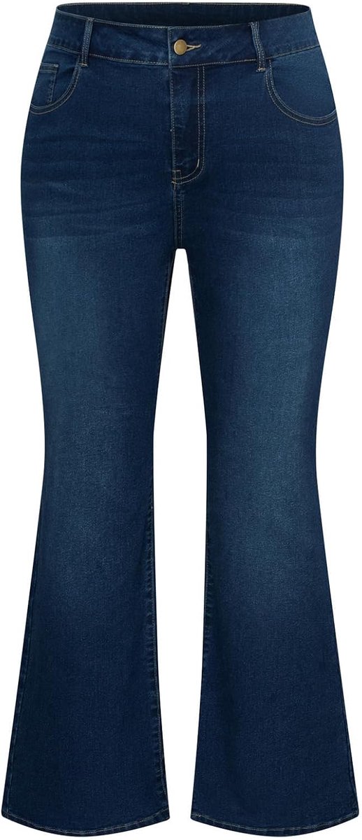 Jeans hoge taille bell bottom rekbare bootcut jeans stretch