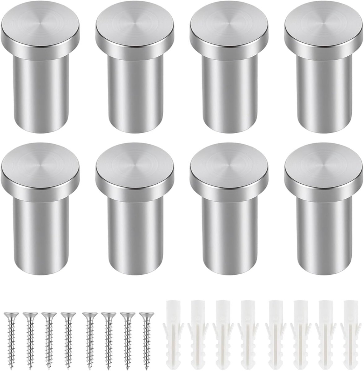 Haken – Heavy Duty Wandhaken voor Badkamer, Keuken, Slaapkamer (8 Stuks)