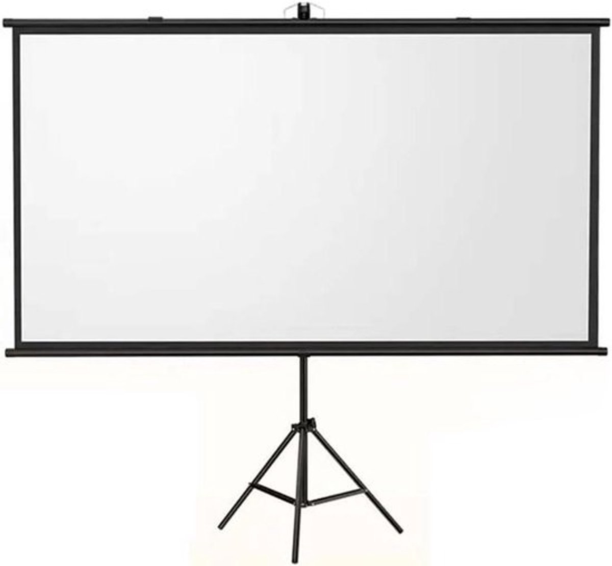 Projectiescherm Statief - Vloerscherm Beugel - Films Kijken Thuis - Glad Mat Oppervlak - 60 tot 100 Inch - Wit Grijs