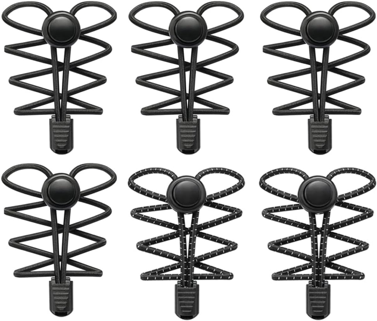 veters zonder strikken, 4 paar snelsluiting, elastische veters met veersluiting, verstelbare loopschoenen, sneakers, kinderen, volwassenen, senioren