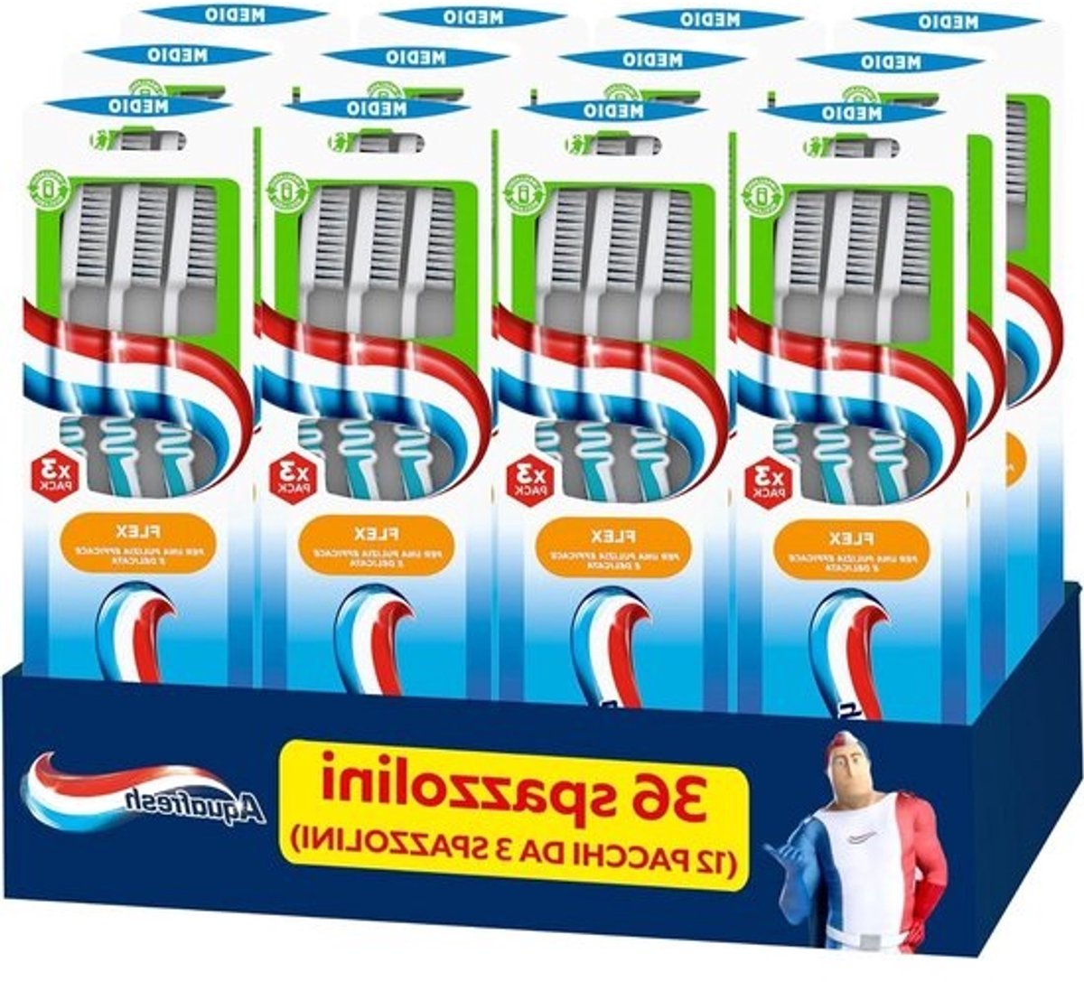 Handtandenborstels - Mondverzorging - Tandplak Verwijderen - Flexibele Halse Zone - 12 Stuks - Blauw