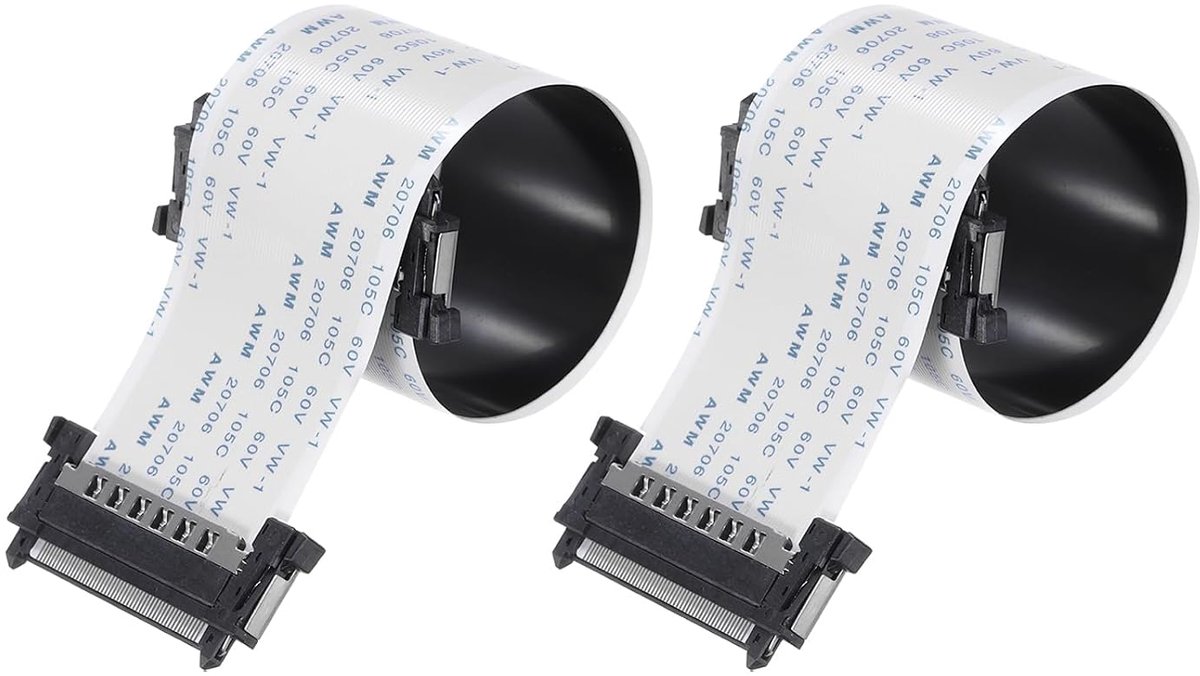 Kabel 0,5 mm pitch 51 pin 150 mm flexibele lintkabel voor LCD-scherm, 2 stuks