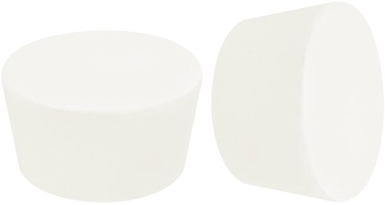 Rubberen conische stop, 68 mm tot 81 mm, vaste reageerbuisstop, wit, voor laboratorium thuis, 1 stuk — afbeelding 5