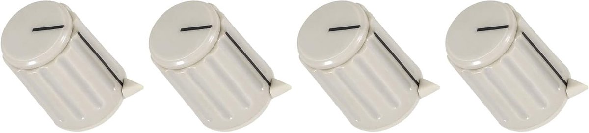bedieningsknop insert as schakelaar knoppen, [voor audioapparaat] - 4 mm/grijs/4 stuks