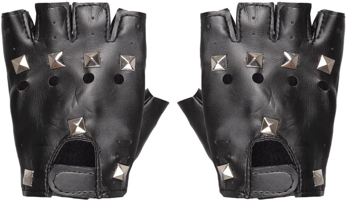 Handschoenen Punk - De paar - zwart