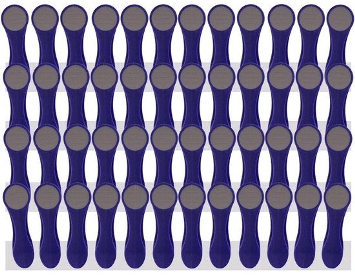 Wasknijpers - Knijpers Kleding - Kleding Drogen - Soft Grip Siliconen - 70 mm - Indigo Grijs