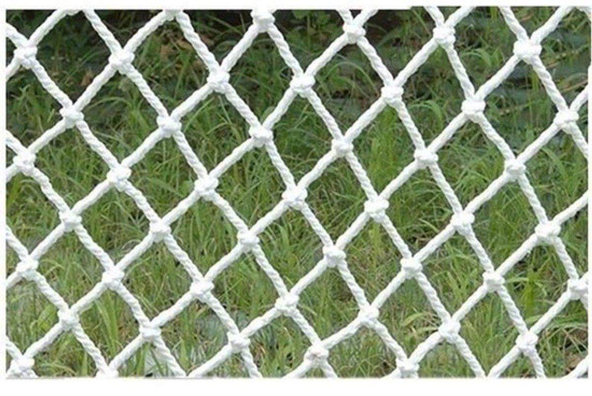 Beschermnet voor Katten - Veiligheidsnet Balkon - Huisdier Veiligheid - Versterkte Rand - 1.5x2 Meter - Wit