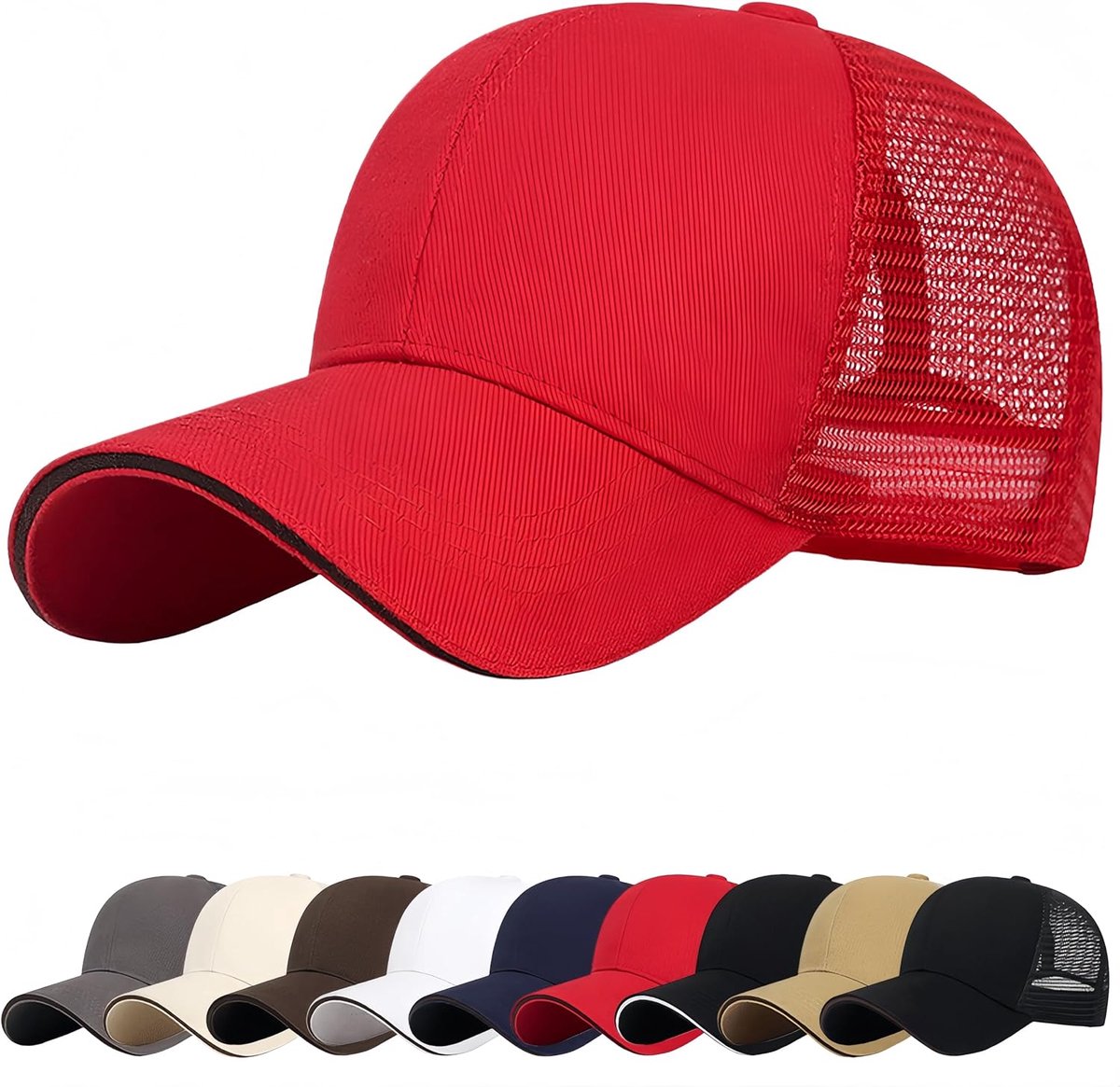 Cap Uniseks, Baseball Cap Heren Outdoor Hoed Sneldrogend, Zonnehoed Basecap Heren Ademende Baseball Cap Zomer Hoed Heren Basecap Sport Cap Outdoor Zonnebescherming