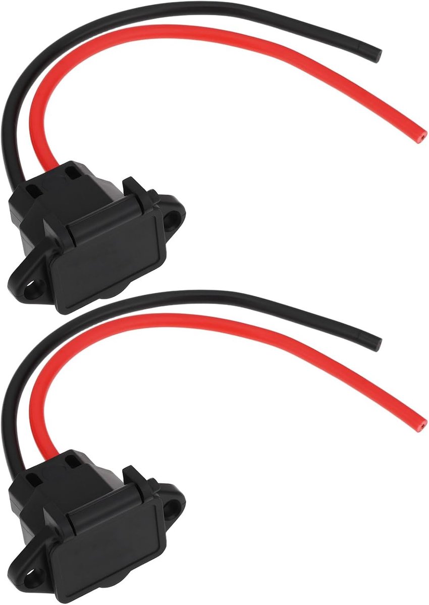 idea 2 Stks Elektrische Scooter Opladen Poort 3 Pin 2 Draad Opladen Plug Voor Elektrische Voertuigen Elektrische Scooters, 20cm