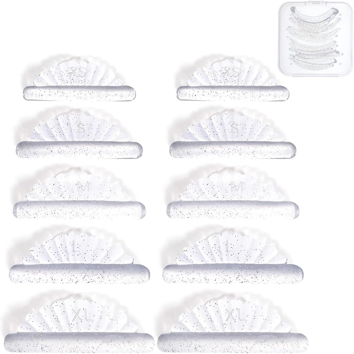 10 stuks zelfklevende wimperlift pads van siliconen, permanente kussens, herbruikbaar, voor woonkamer en thuis, transparant