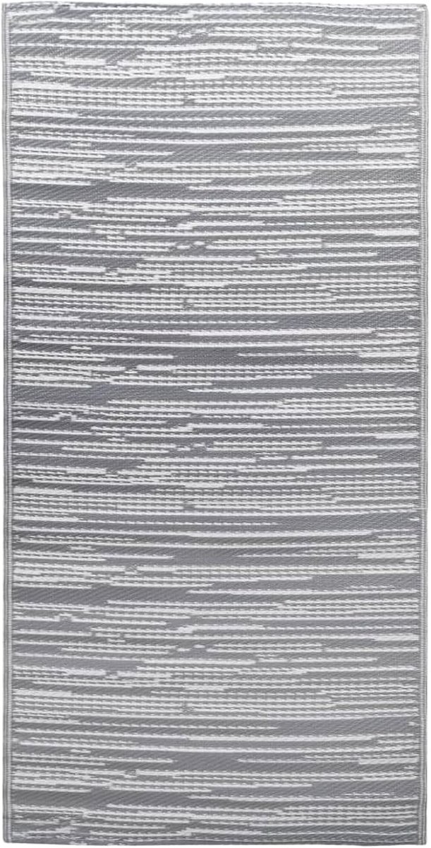 Outdoor tapijt ARAKIL grijs 190x290 cm PP, buitentapijten woonkamertapijt picknickdeken voor patio balkon tuin terras 310439