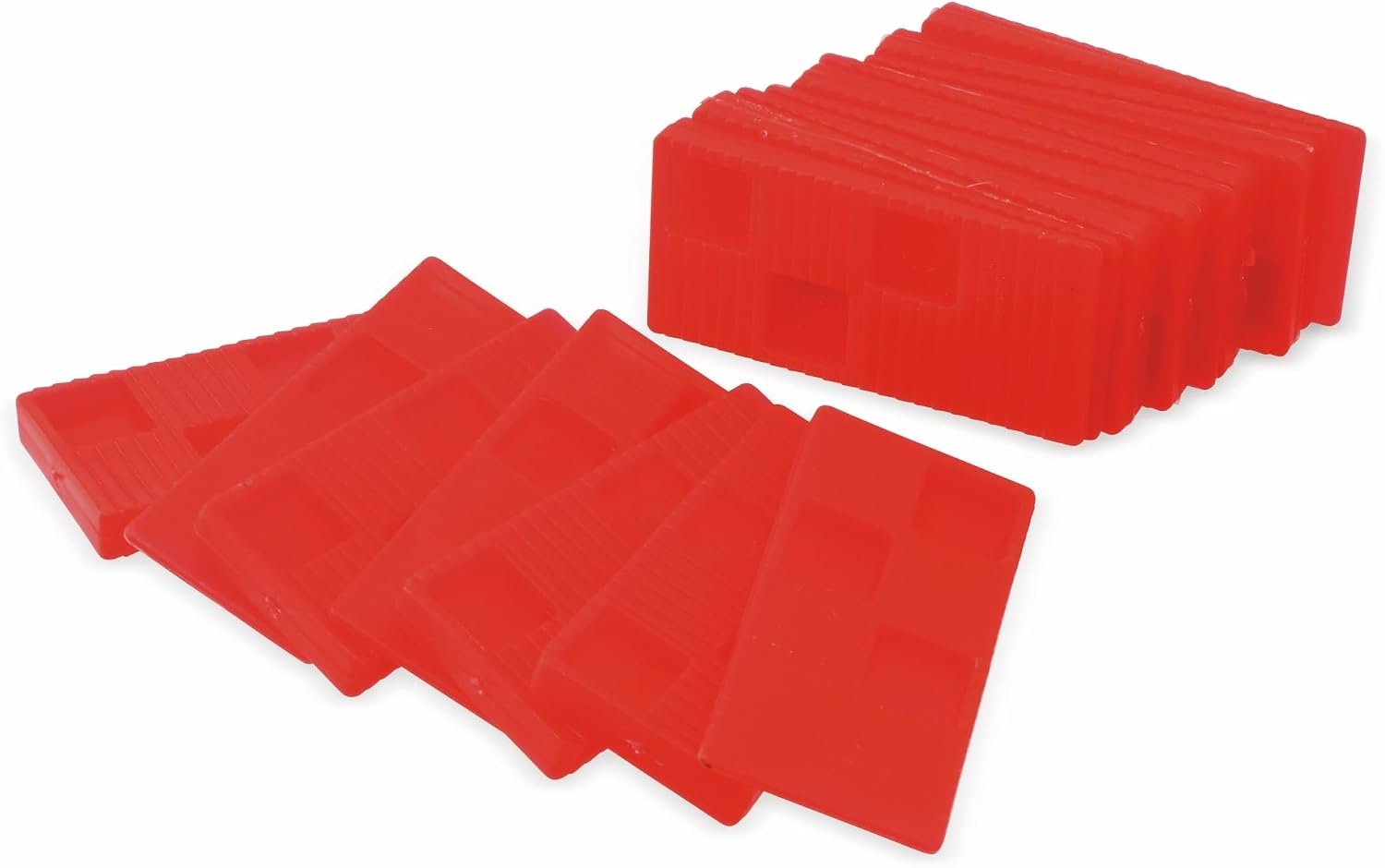 Montagewiggen, kunststof, 16 stuks, rood