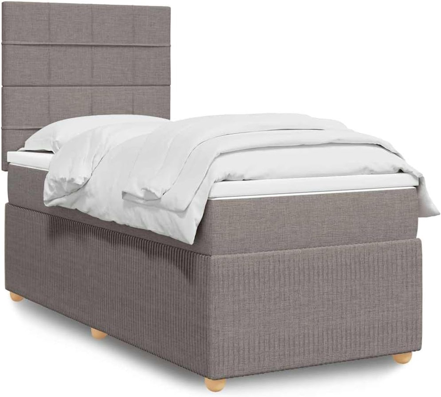 Pocketvering matras Taupe 100x200 cm