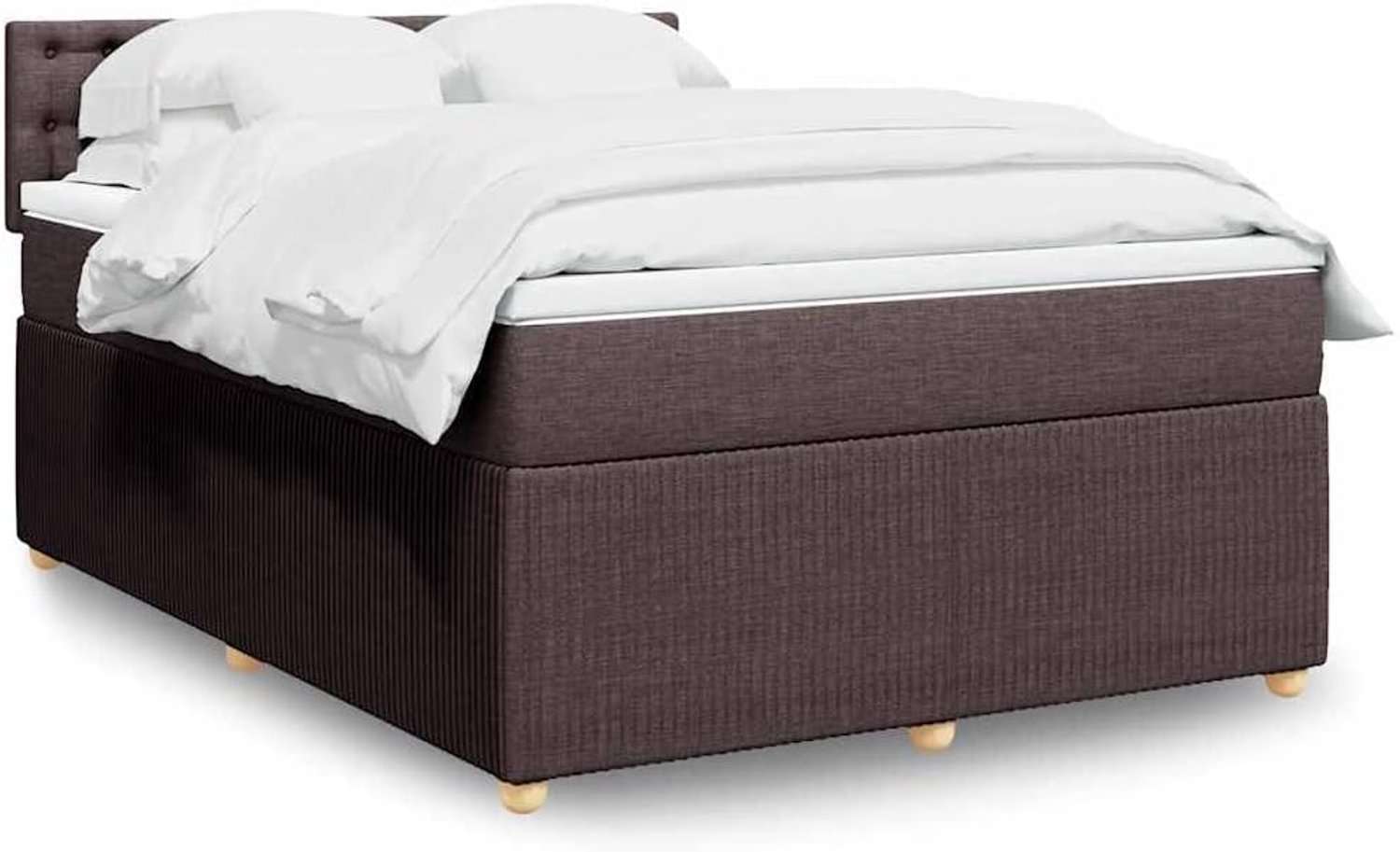 Pocketveringmatras Donkerbruin 140x190 cm