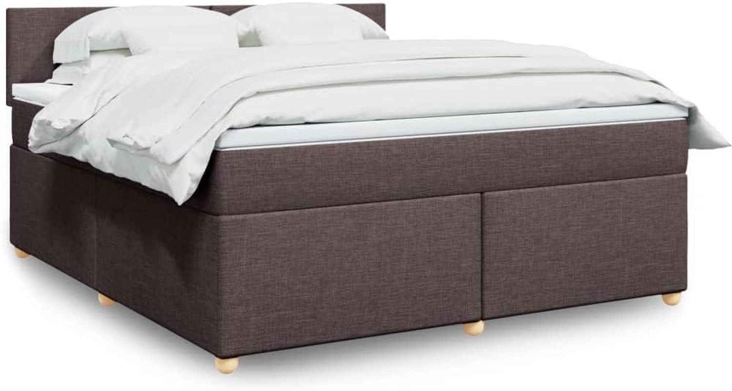 Pocketveringmatras boxspring donkerbruin 180x200 cm