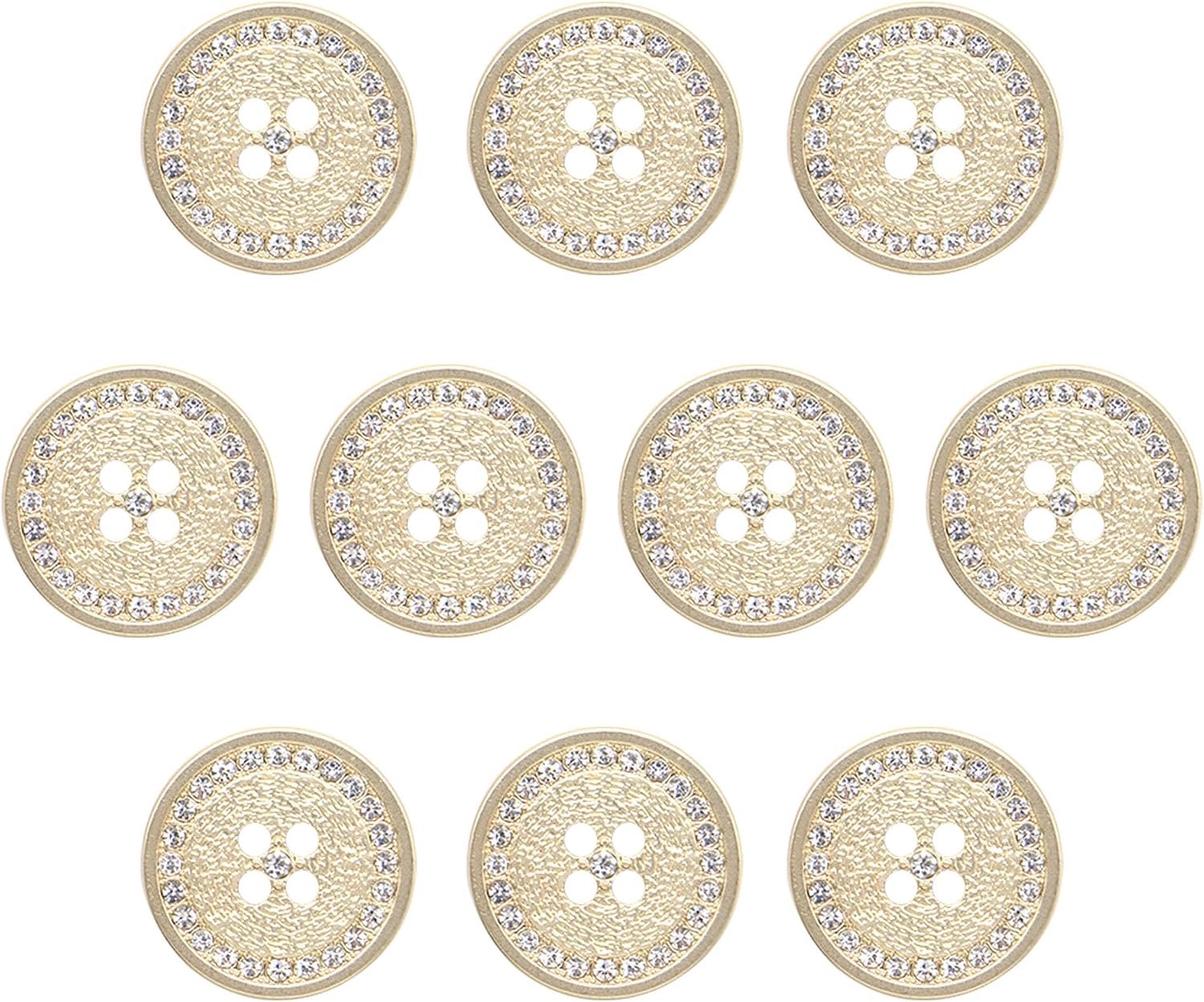 Knopen Aannaaien met Strass voor Cardigan Dirndl Mantel Blazer (A10G 15 mm)​​