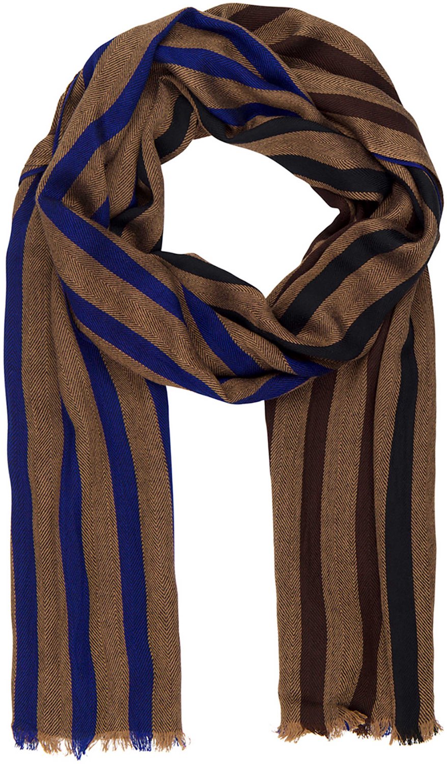 LINDENMANN heren sjaal - beige gestreept